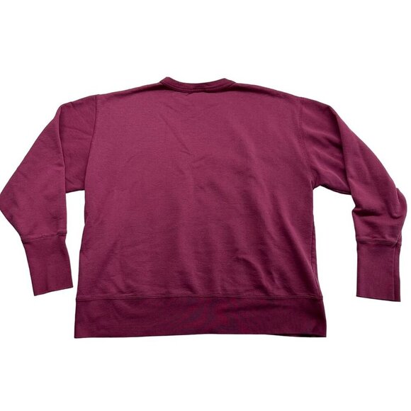 Ross Sportswear Vintage Sweater "Don't Even Go There" Embroidered Size L Maroon - Picture 3 of 11